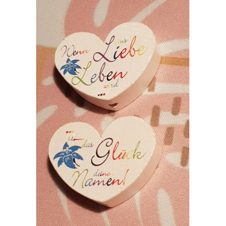 Schnullerkette Motiv "Wenn aus Liebe Leben wird,...